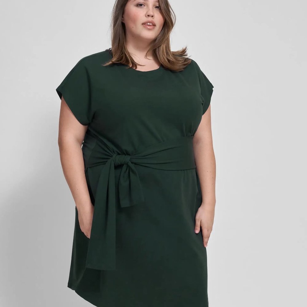 Universal Standard Misa Jersey Dress Size XL 26-28 Dark Emerald Green